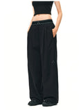 FPA High-Waist Quick-Dry Wide-Leg Pants - Black 1