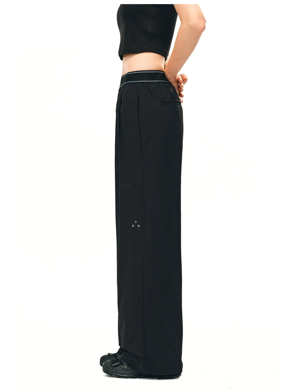 FPA High-Waist Quick-Dry Wide-Leg Pants - Black 3