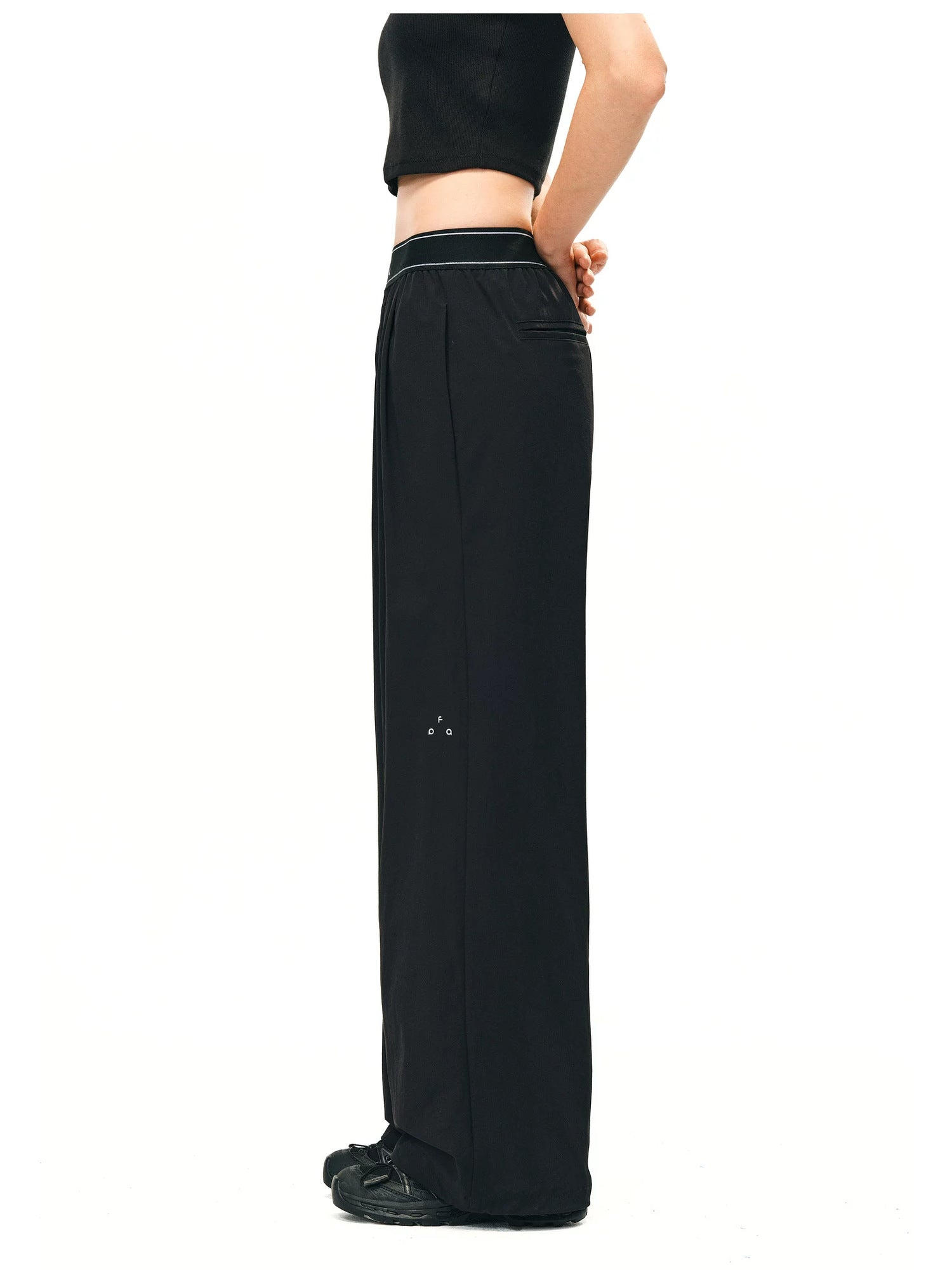 FPA High-Waist Quick-Dry Wide-Leg Pants - Black 3