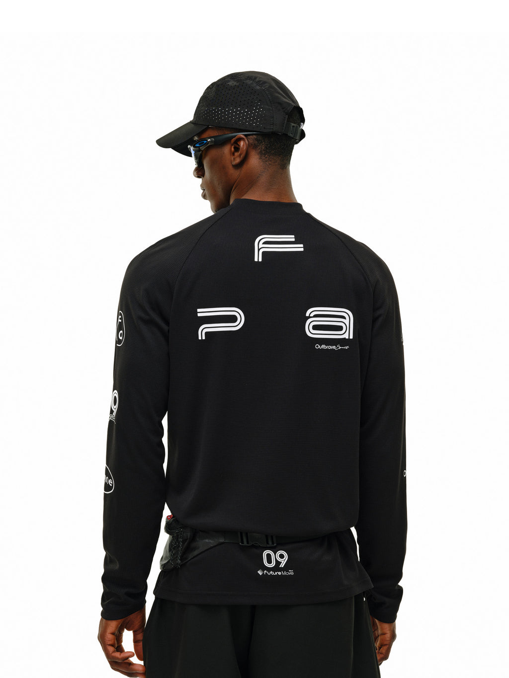 Racing Printing Turtleneck Base Long-Sleeve T-shirt