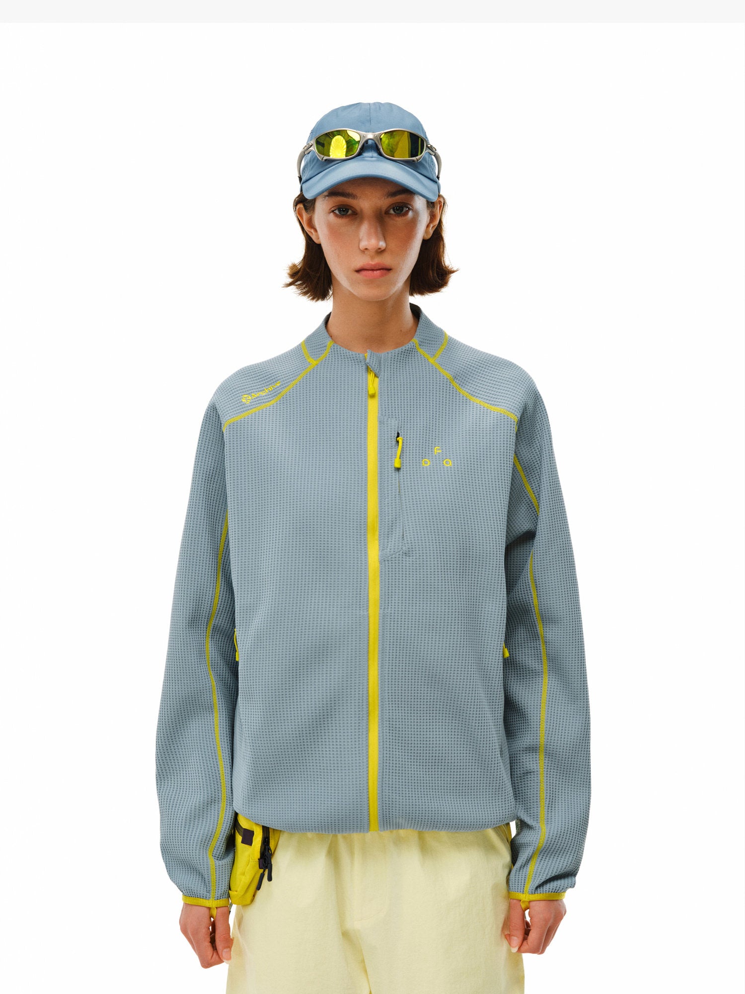 Sports Contrast Color Bright Line Coat
