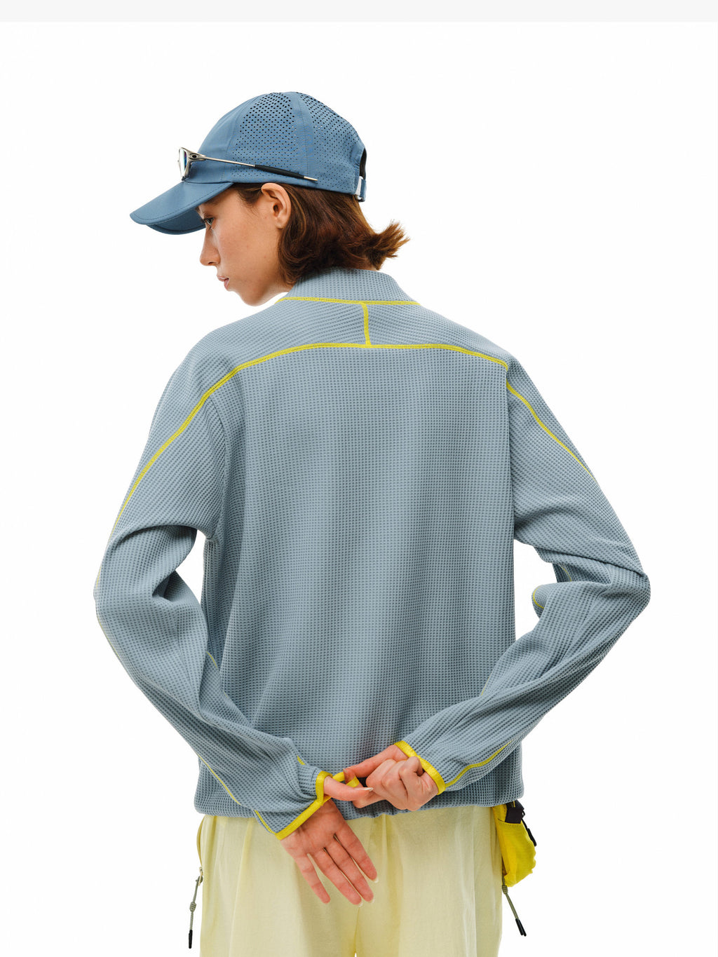 Sports Contrast Color Bright Line Coat