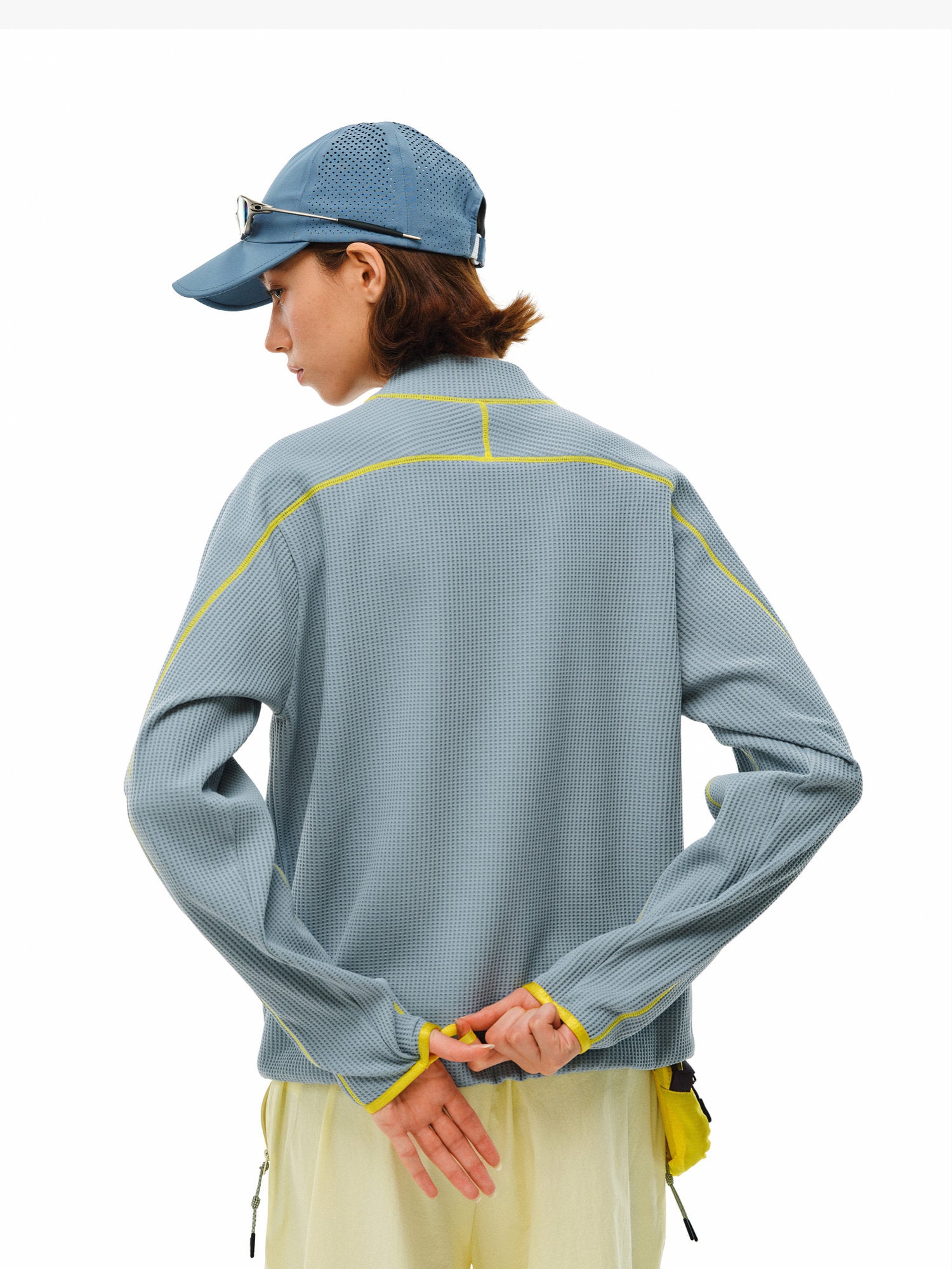 Sports Contrast Color Bright Line Coat