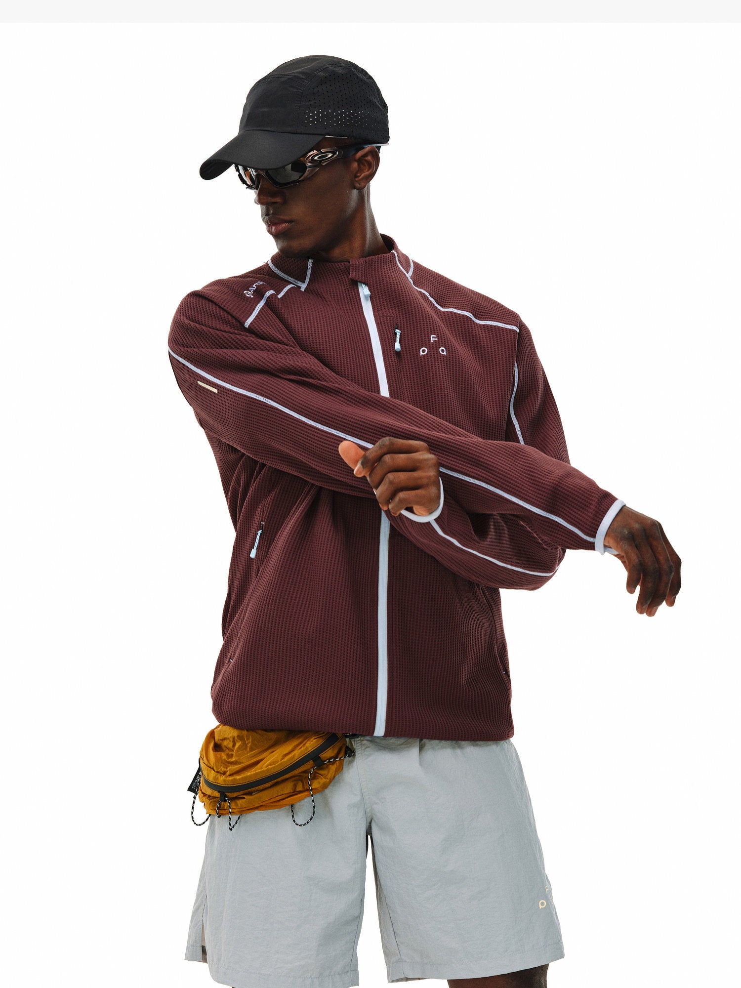 Sports Contrast Color Bright Line Coat