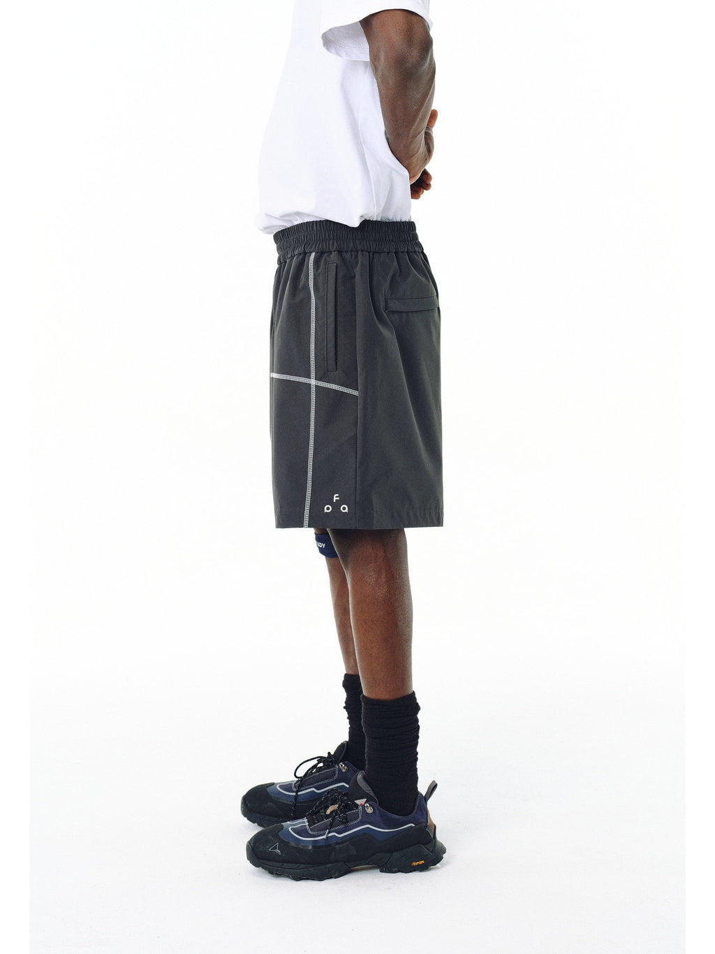 Contrast-Stitch Lightweight Training Shorts