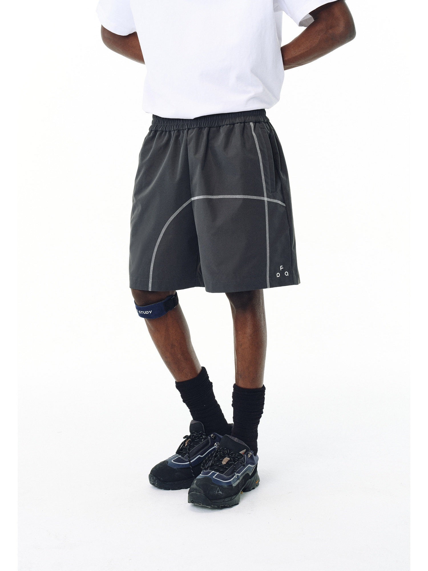 Contrast-Stitch Lightweight Training Shorts