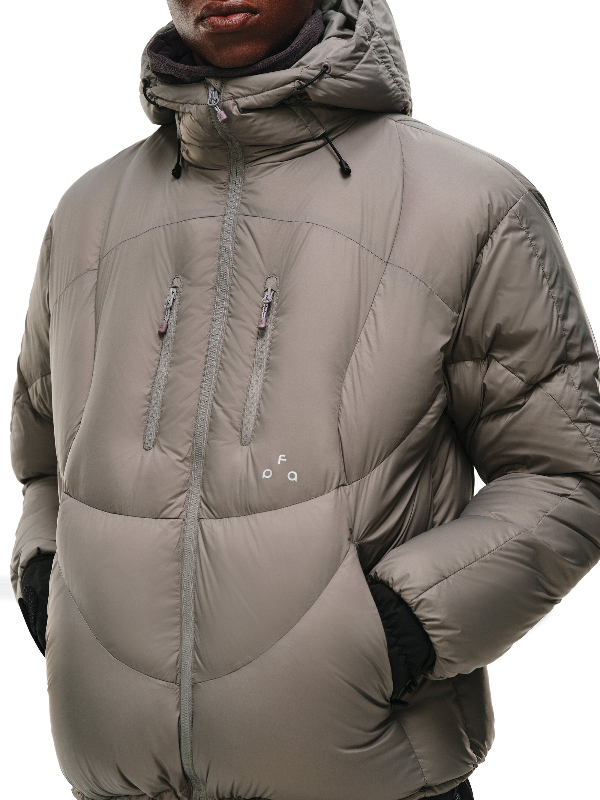 Curved Structur Hooded Down