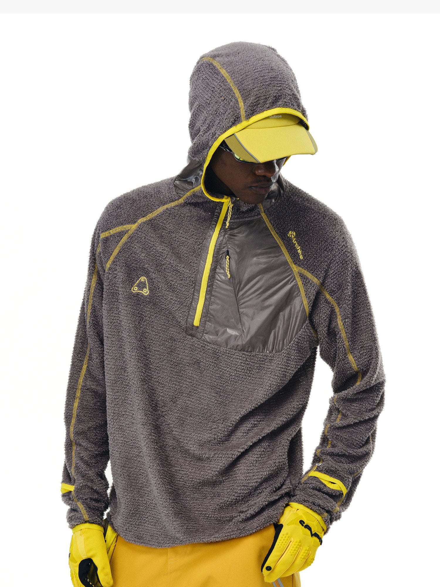 Lightweight Outdoor Fleece Hooded Long Sleeves