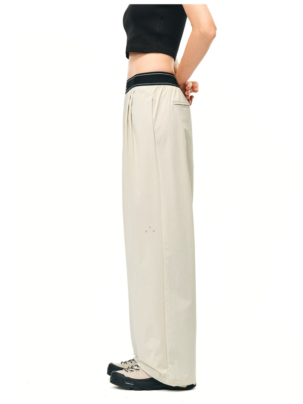 FPA High-Waist Quick-Dry Wide-Leg Pants - Off-White 3