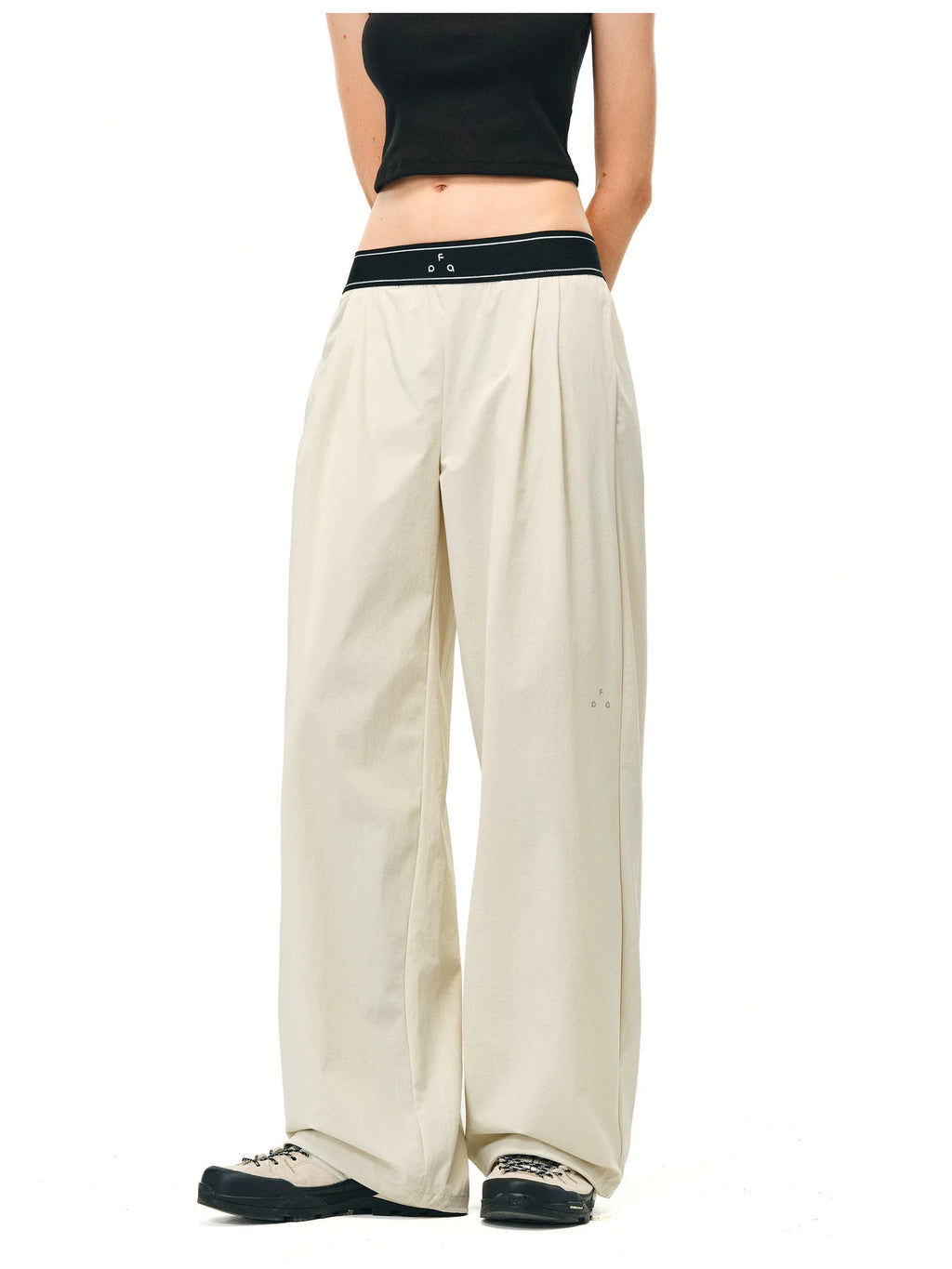 FPA High-Waist Quick-Dry Wide-Leg Pants - Off-White 4