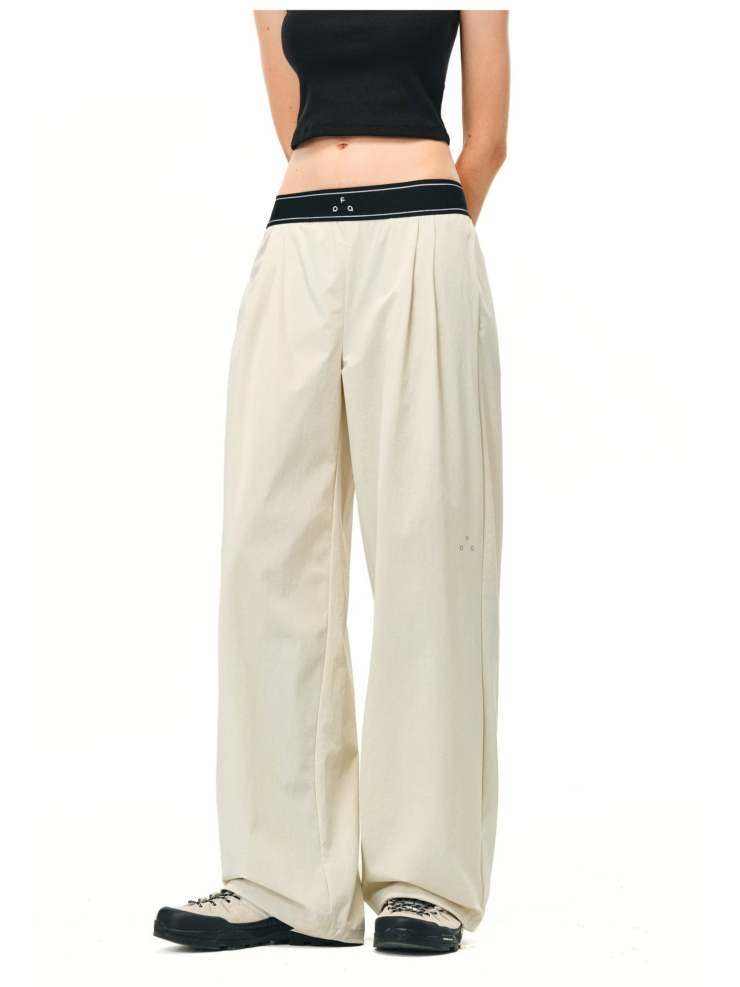 FPA High-Waist Quick-Dry Wide-Leg Pants - Off-White 4