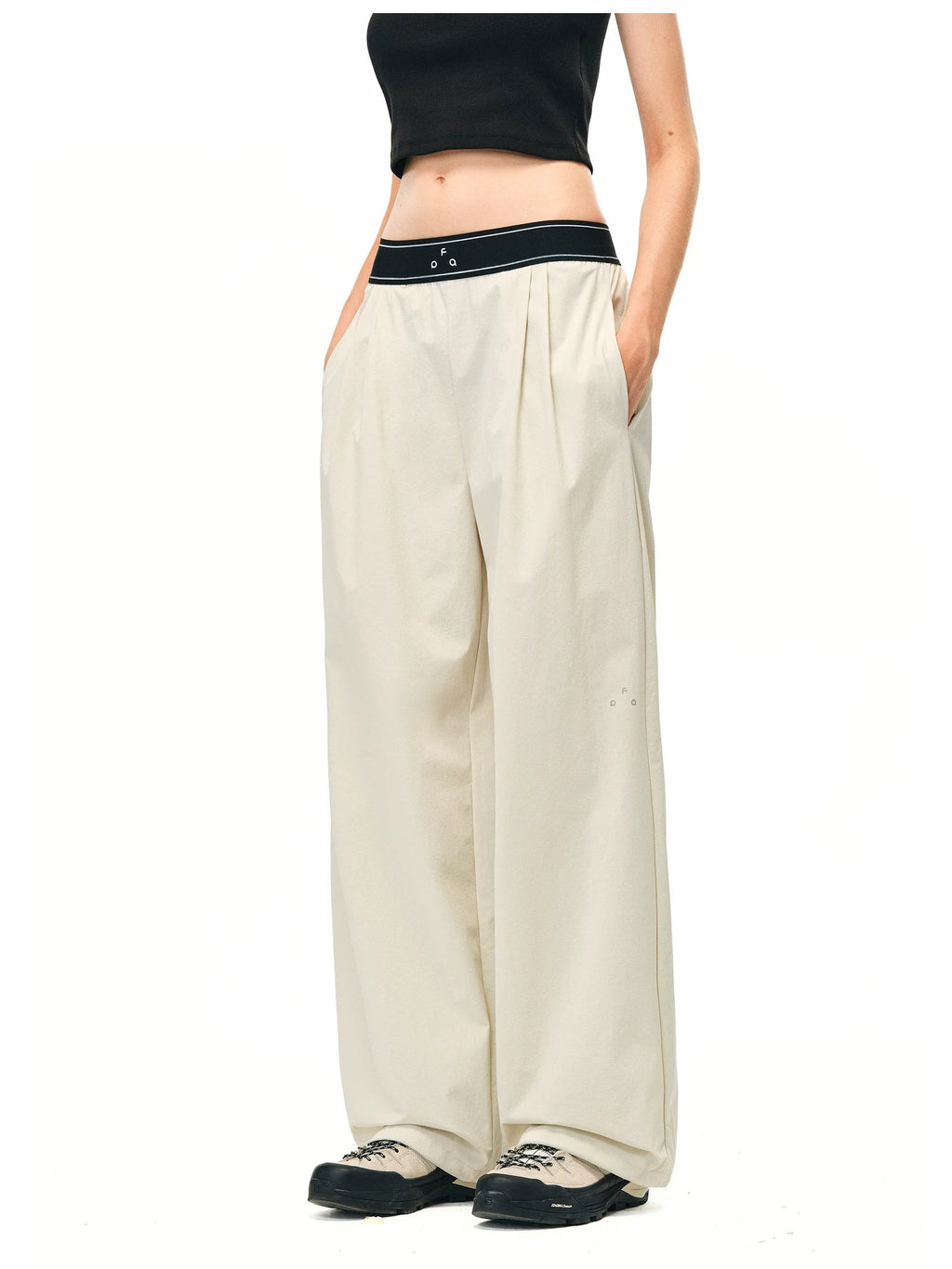 FPA High-Waist Quick-Dry Wide-Leg Pants - Off-White 5