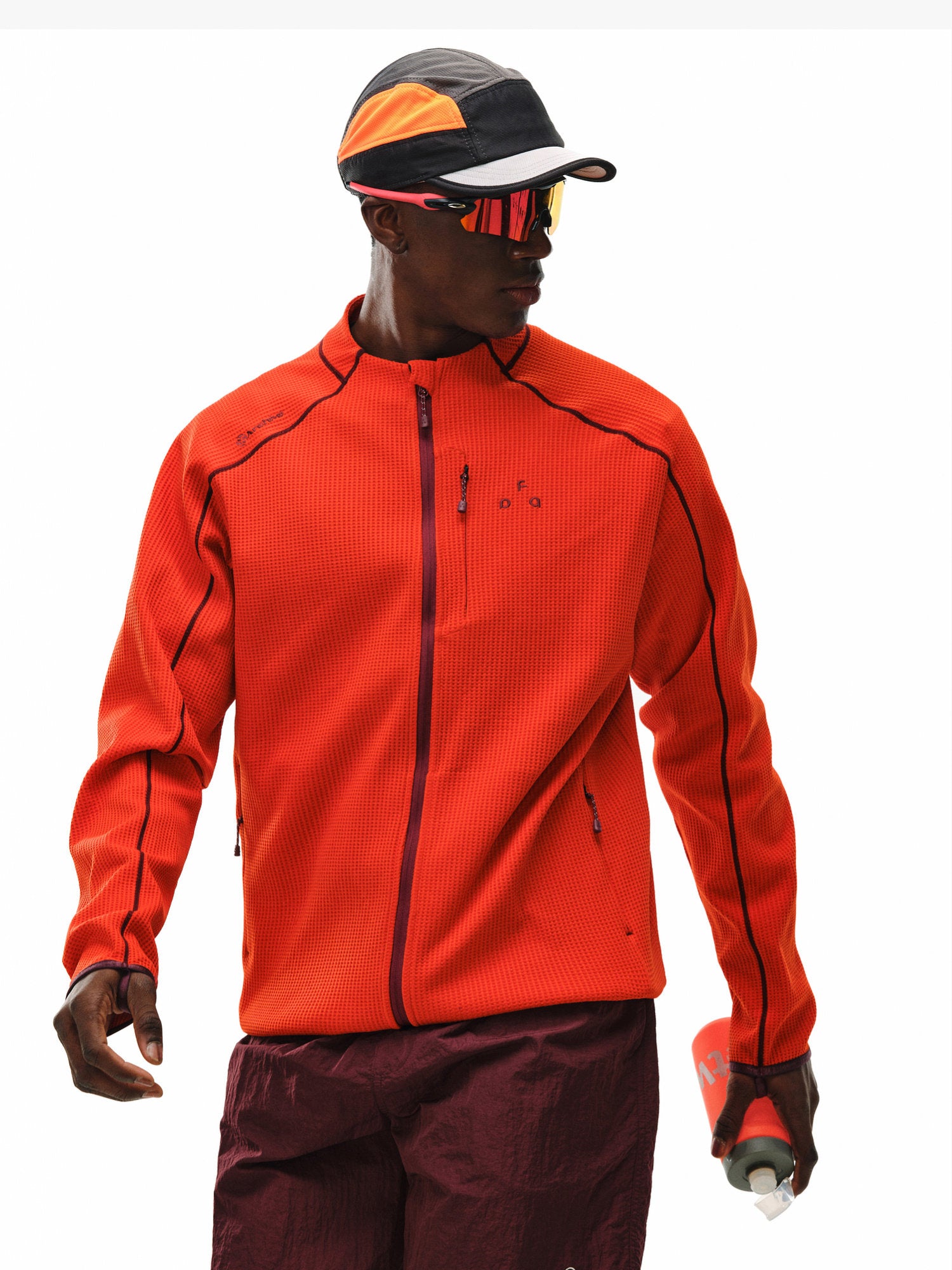 Sports Contrast Color Bright Line Coat
