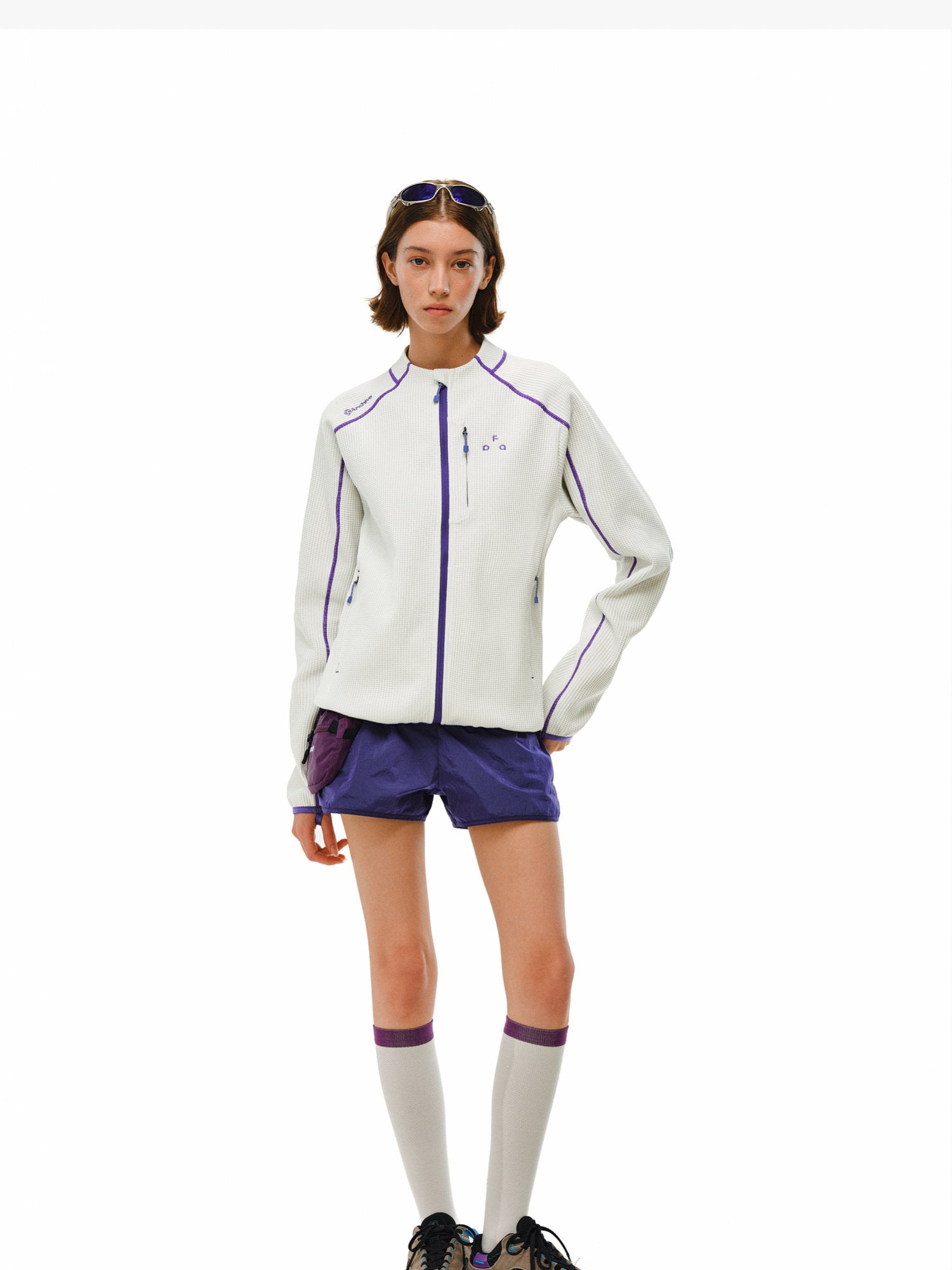 Sports Contrast Color Bright Line Coat
