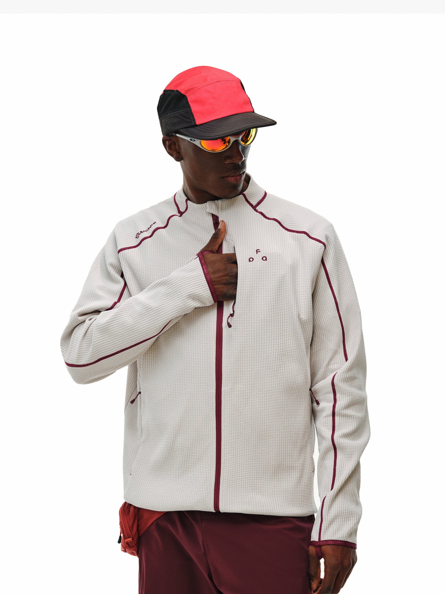 Sports Contrast Color Bright Line Coat