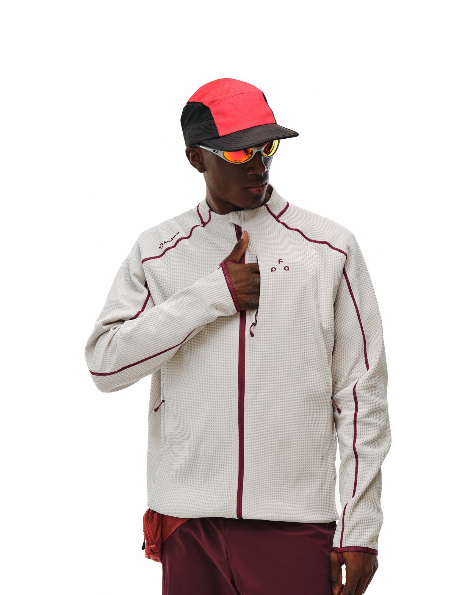 Sports Contrast Color Bright Line Coat