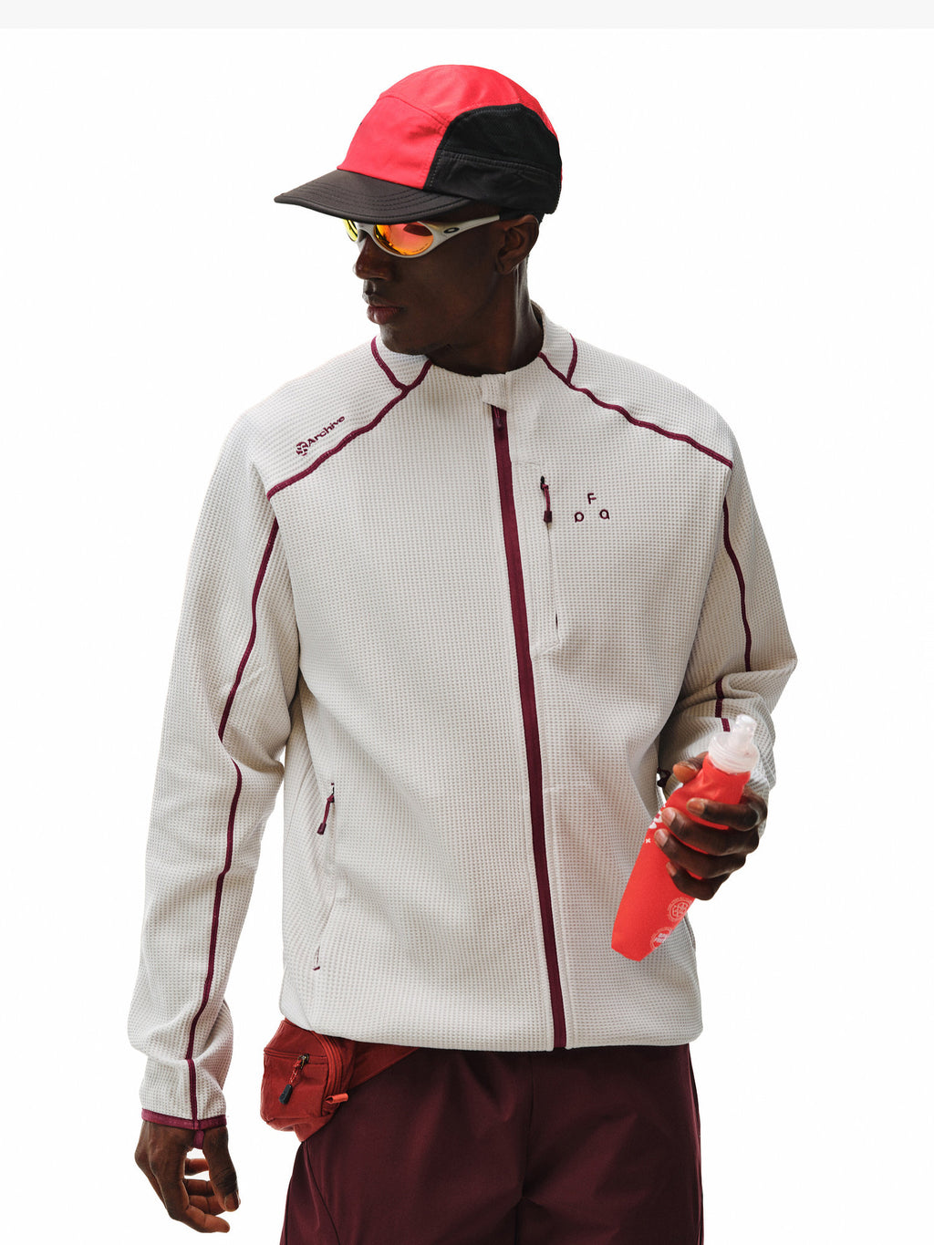 Sports Contrast Color Bright Line Coat