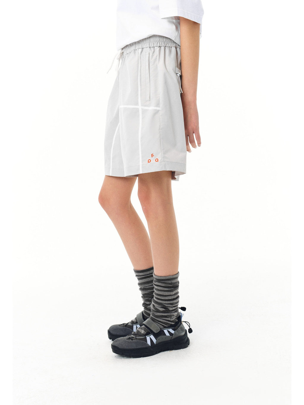 Contrast-Stitch Lightweight Training Shorts