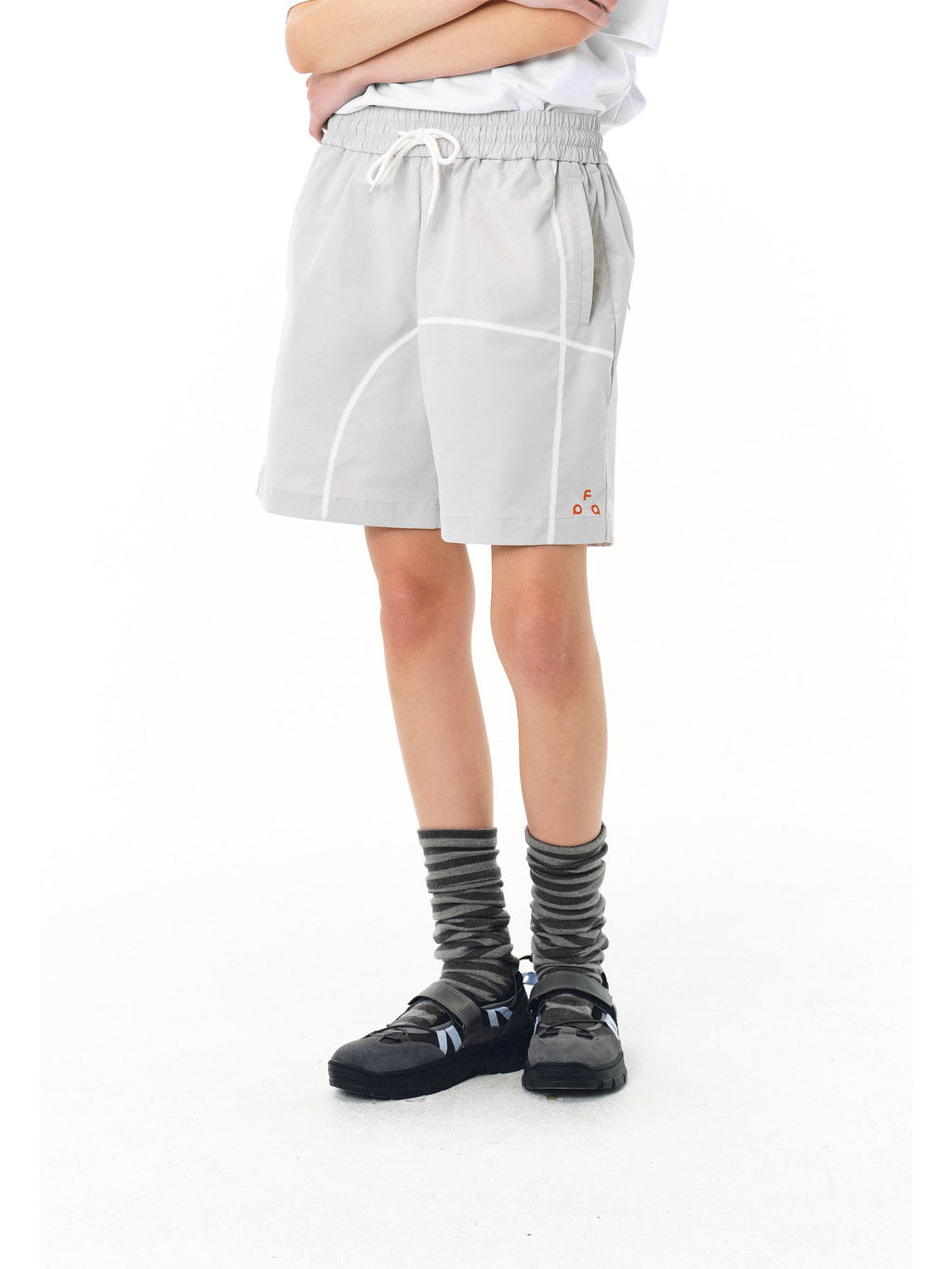 Contrast-Stitch Lightweight Training Shorts